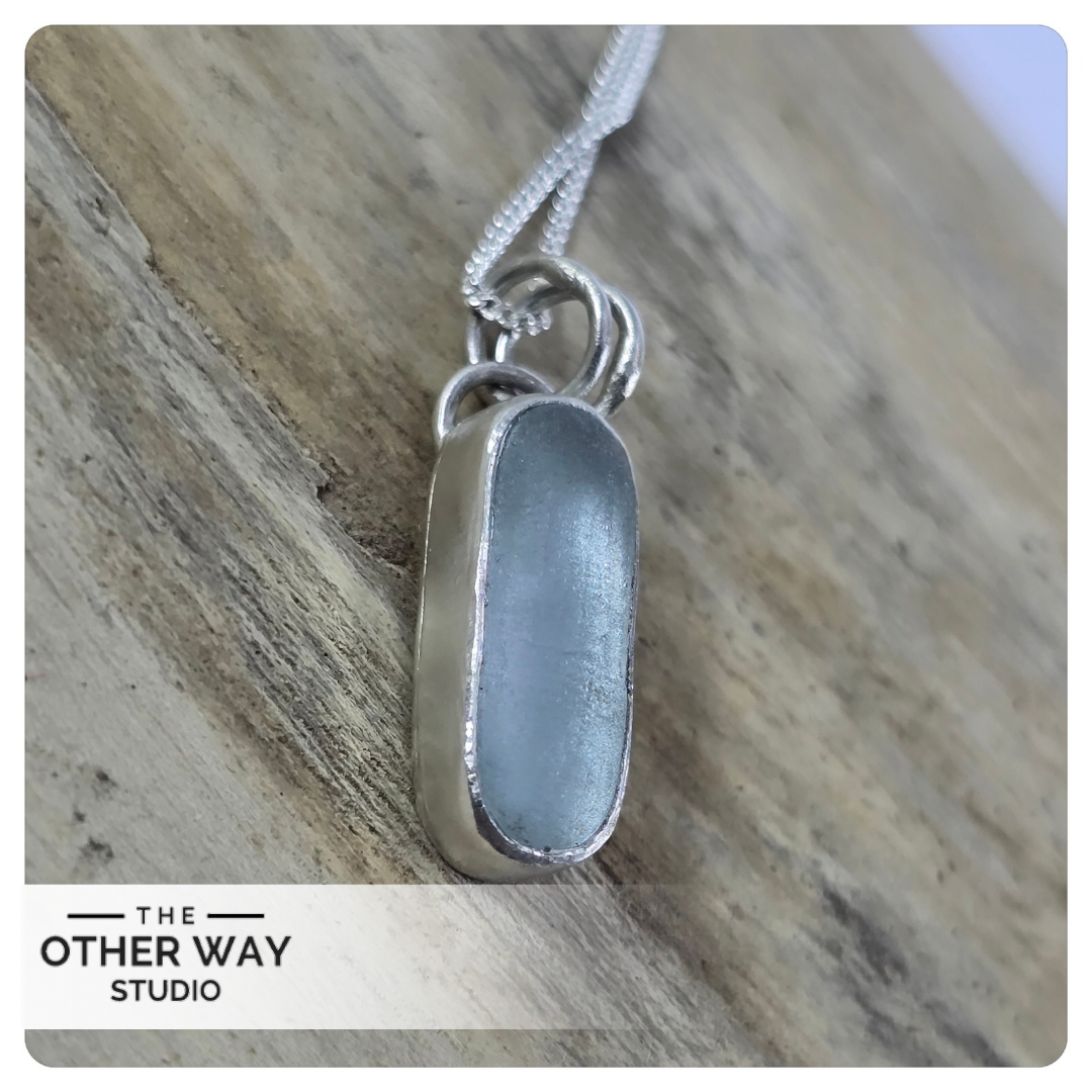 Recycled Silver & Sea Glass