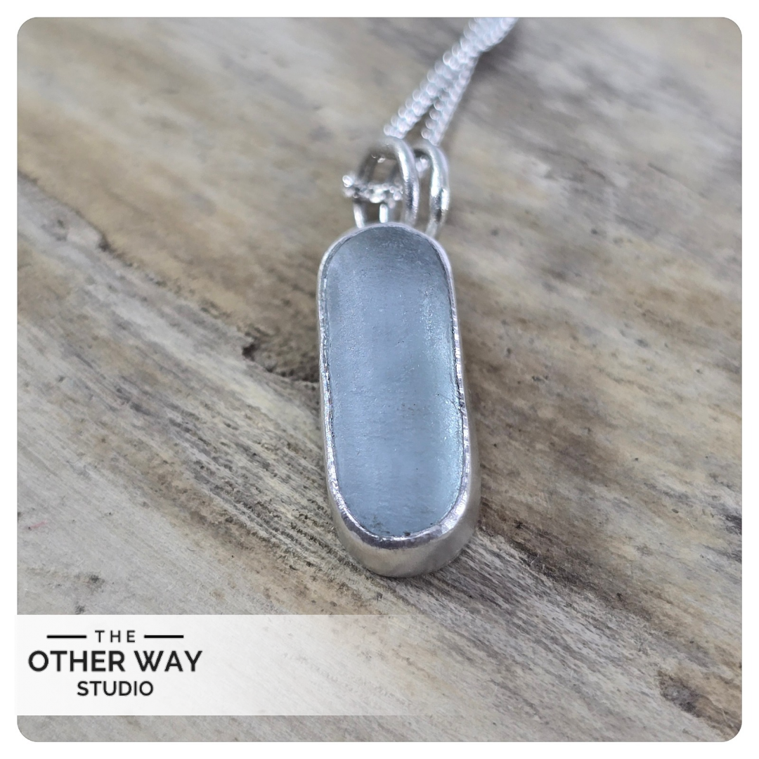 Recycled Silver & Sea Glass